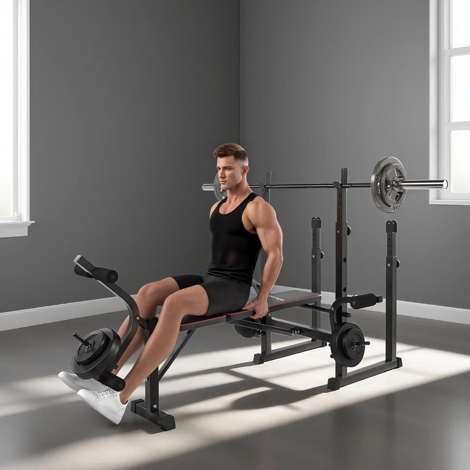 Banco de Pesas SPORTNOW 213x140x116 cm Negro 4/8