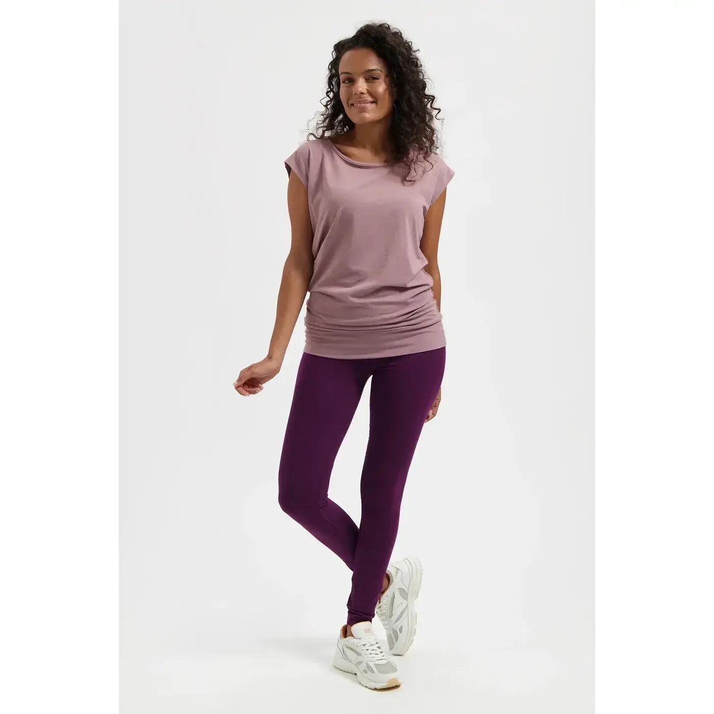 T-shirt à manches longues doux et ample Namaste - violet 6/6