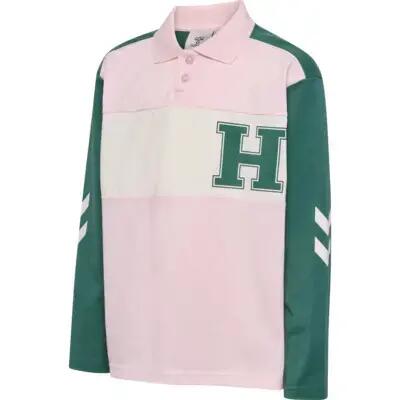 hummel Polo hmlROBIN JERSEY POLO L/S en coton bio BALLERINA 7/7