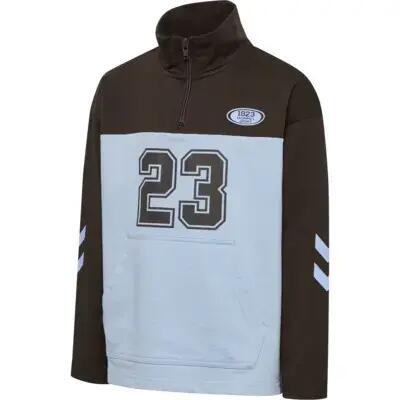 hummel Bluza Half Zip dla dzieci unisex z bawełny organicznej - TURKISH COFFEE 6/6