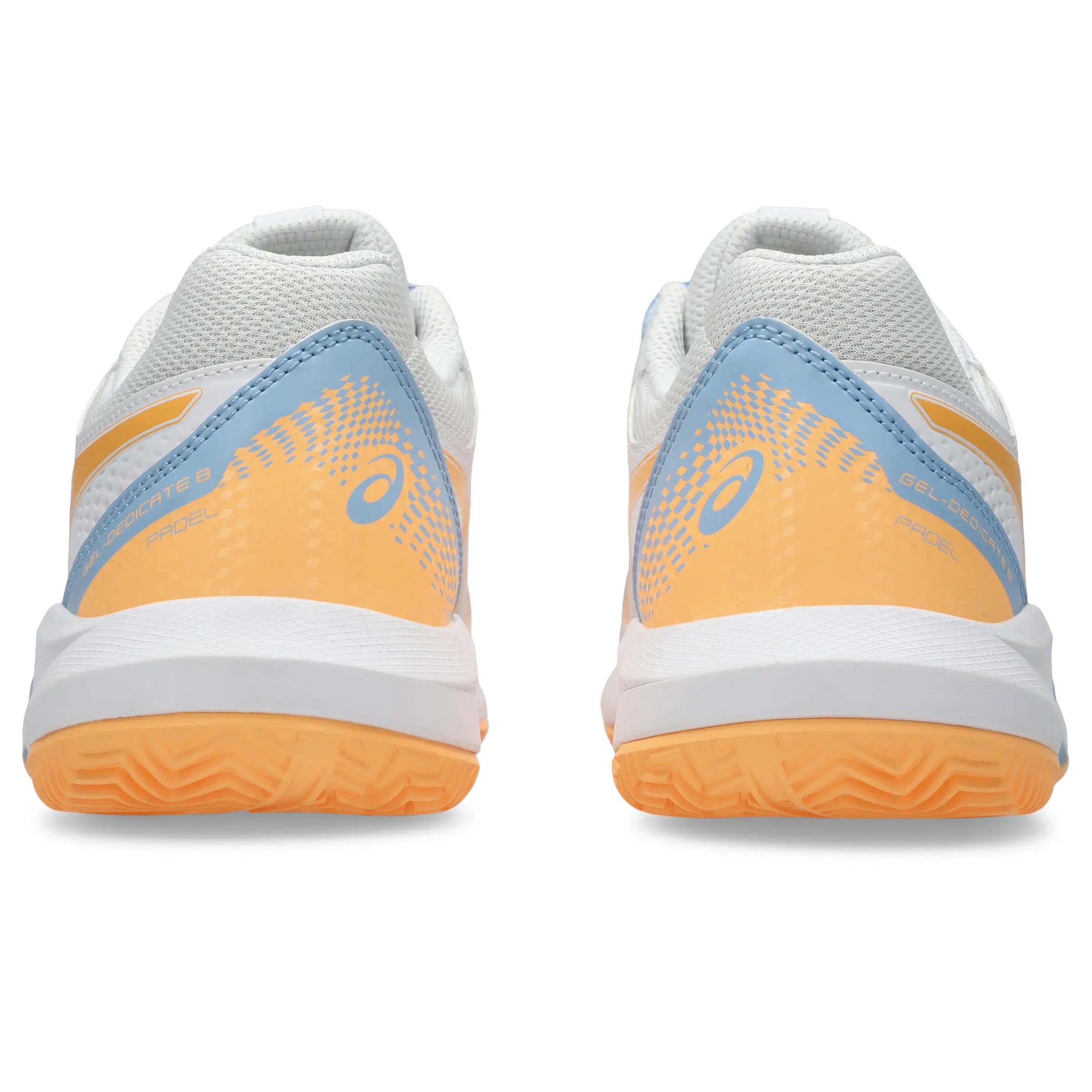 Asics Gel-dedicate 8 Pádel Blanco Naranja Mujer 1042a241 7/7