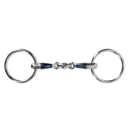 Mors 2 anneaux pour cheval double brisures anatomique QHP