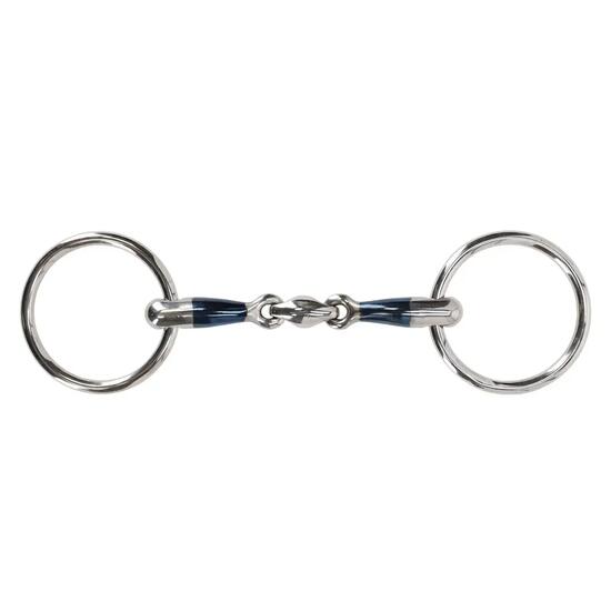 Mors 2 anneaux pour cheval double brisures anatomique QHP