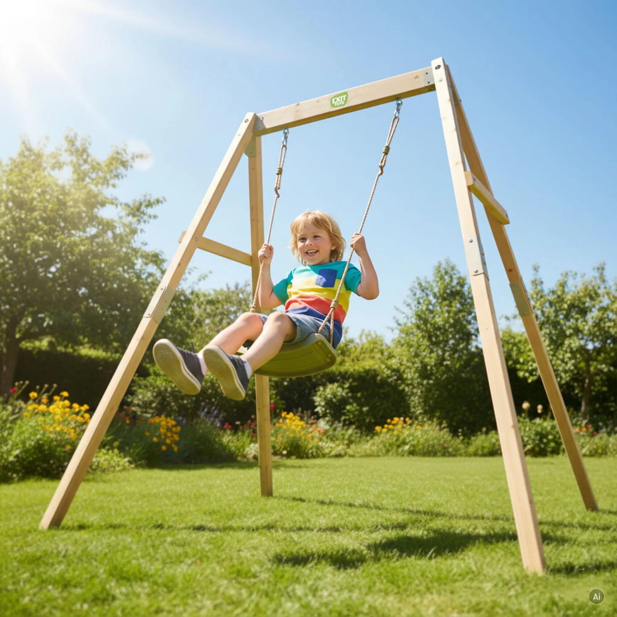 Balançoire en bois évolutive Silvi 4/7