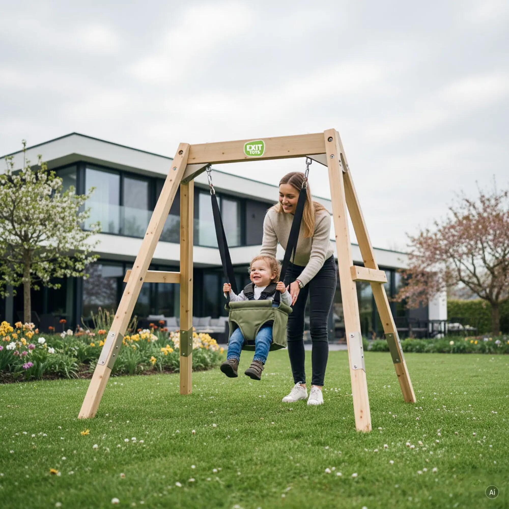 Balançoire en bois évolutive Silvi 2/7