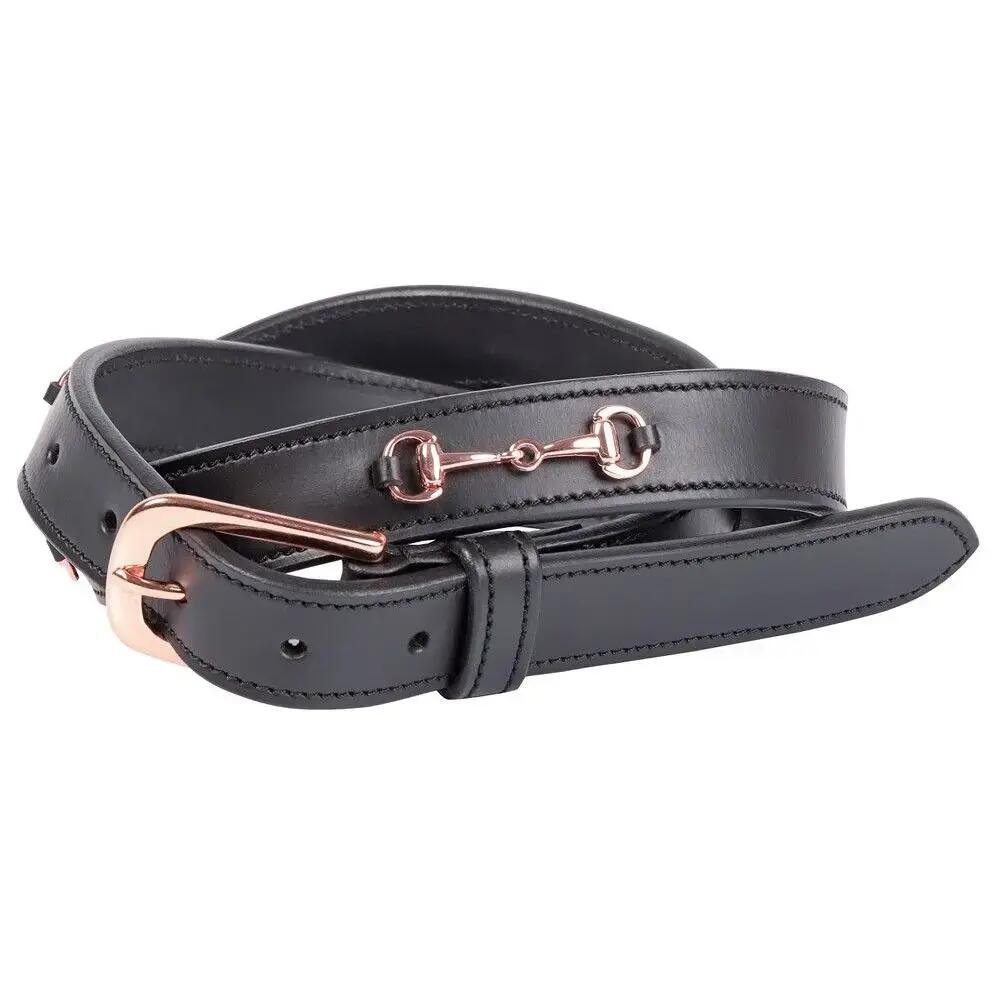 Cinturino Harry's Horse in pelle rosa oro con placchette 2/3
