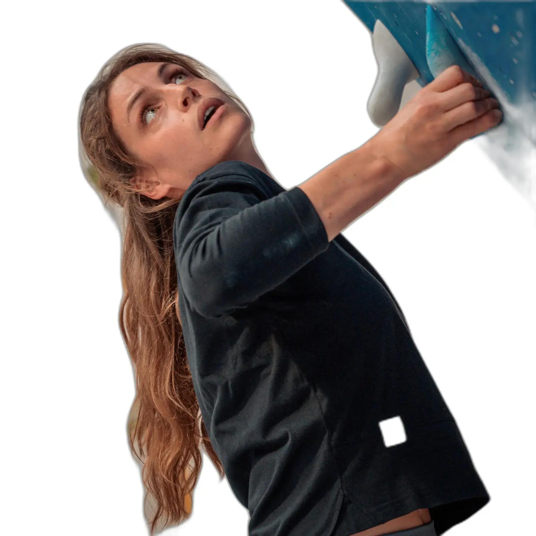 Camiseta de manga larga para mujer con bolsillos Snap Climbing 3/6