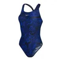 Traje de baño Speedo Allover Proback - Negro/Azul Croma - Talla 30 5/5
