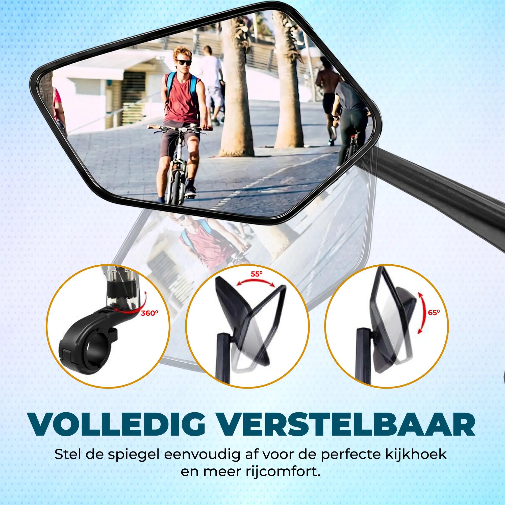 Vebics Fietsspiegel Links Groot 8/9