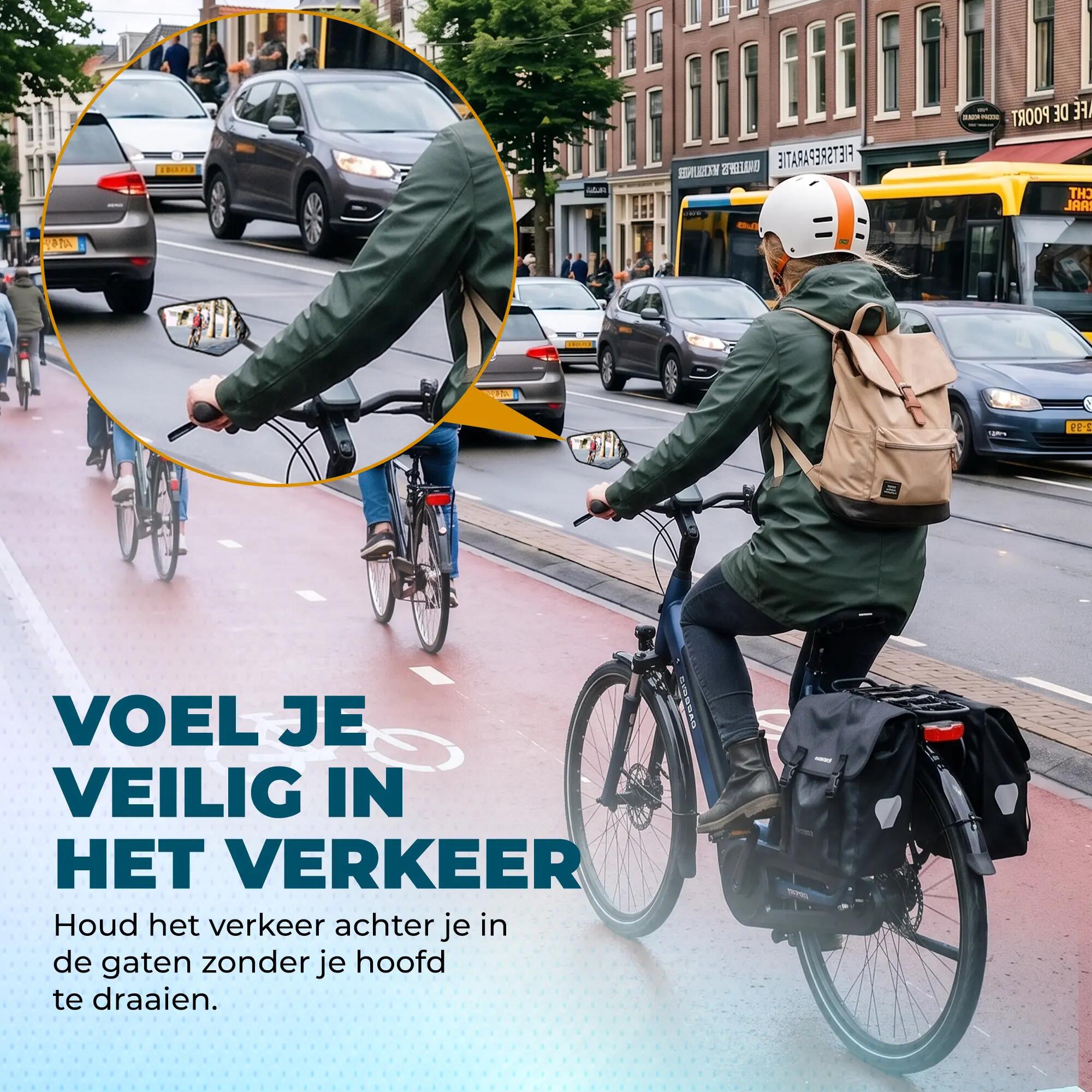 Vebics Fietsspiegel Links Groot 5/9