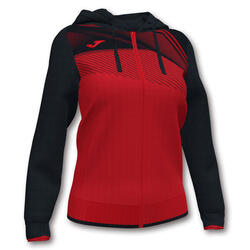 Chaqueta con capucha Mujer Joma Supernova ii rojo negro