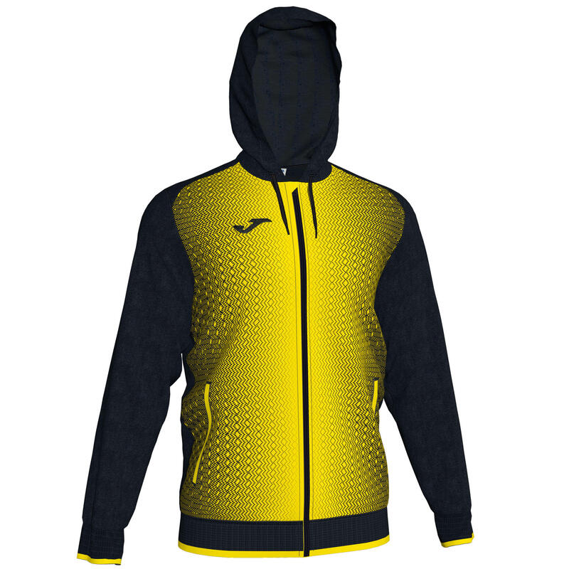 Veste à capuche Homme Joma Supernova noir jaune