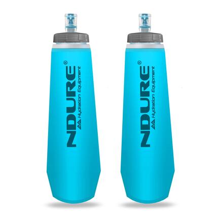 NDURE Soft Flask 500 PRO (Pack de 2) - Botella Flexible Plegable