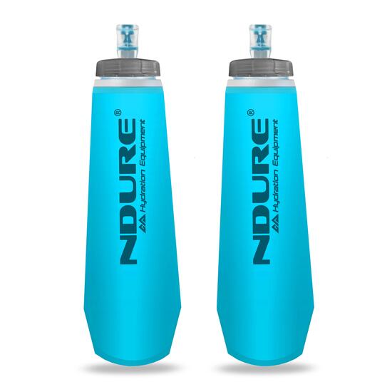 NDURE Soft Flask 500 PRO (Pack de 2) - Botella Flexible Plegable