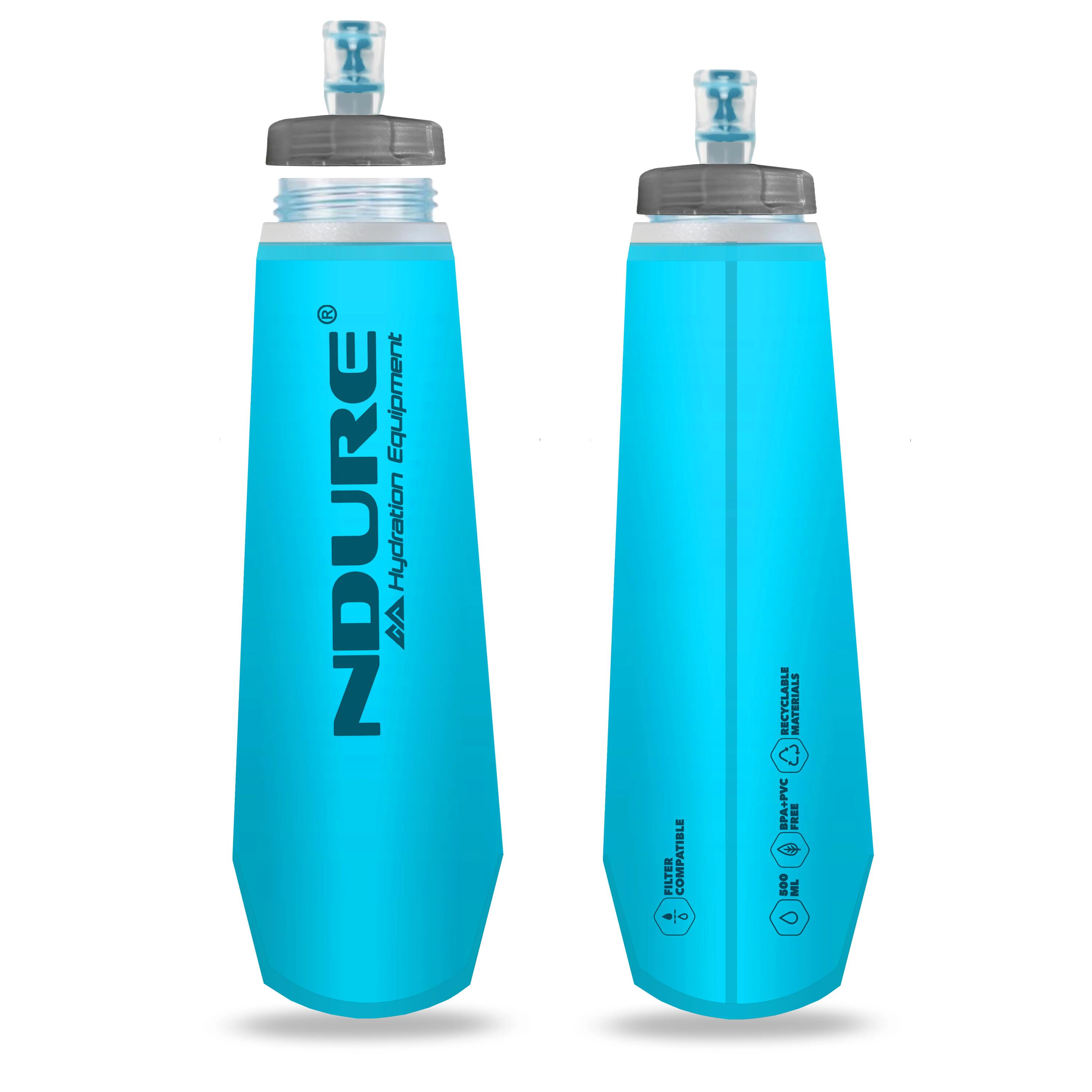NDURE Soft Flask 500 PRO (2er Pack) - Faltbare Trinkflasche 2/5