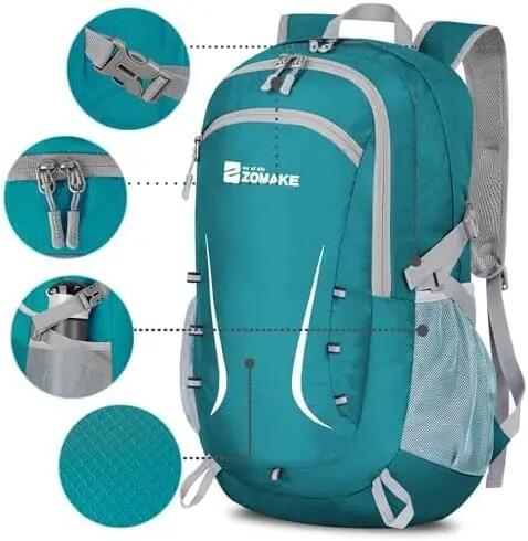 Mixte Randonnée Sac à dos pliable 35L ultraléger FoldGreen 3/3