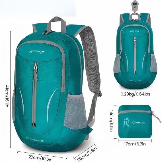 Mixte Randonnée Sac à dos pliable 35L ultraléger FoldGreen 2/3