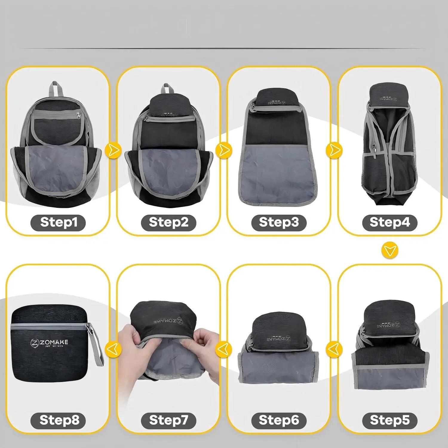 Mixte Randonnée Sac à dos pliable 10-25L ultraléger FoldMulti 3/3