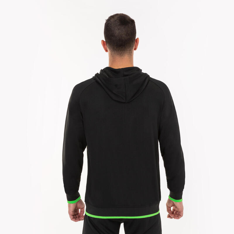 Veste à capuche Homme Joma Supernova noir vert fluo