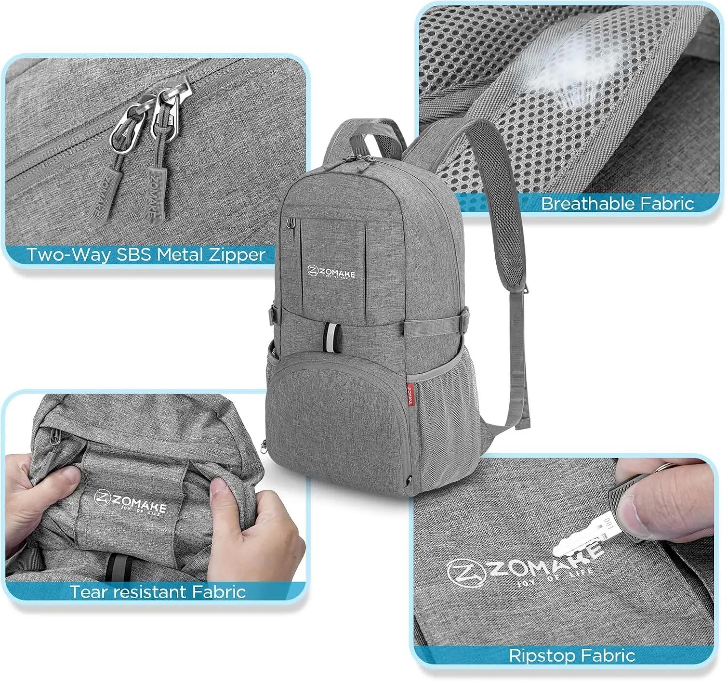 Mixte Randonnée Sac à dos pliable multi tailles ultraléger FoldAll 3/3
