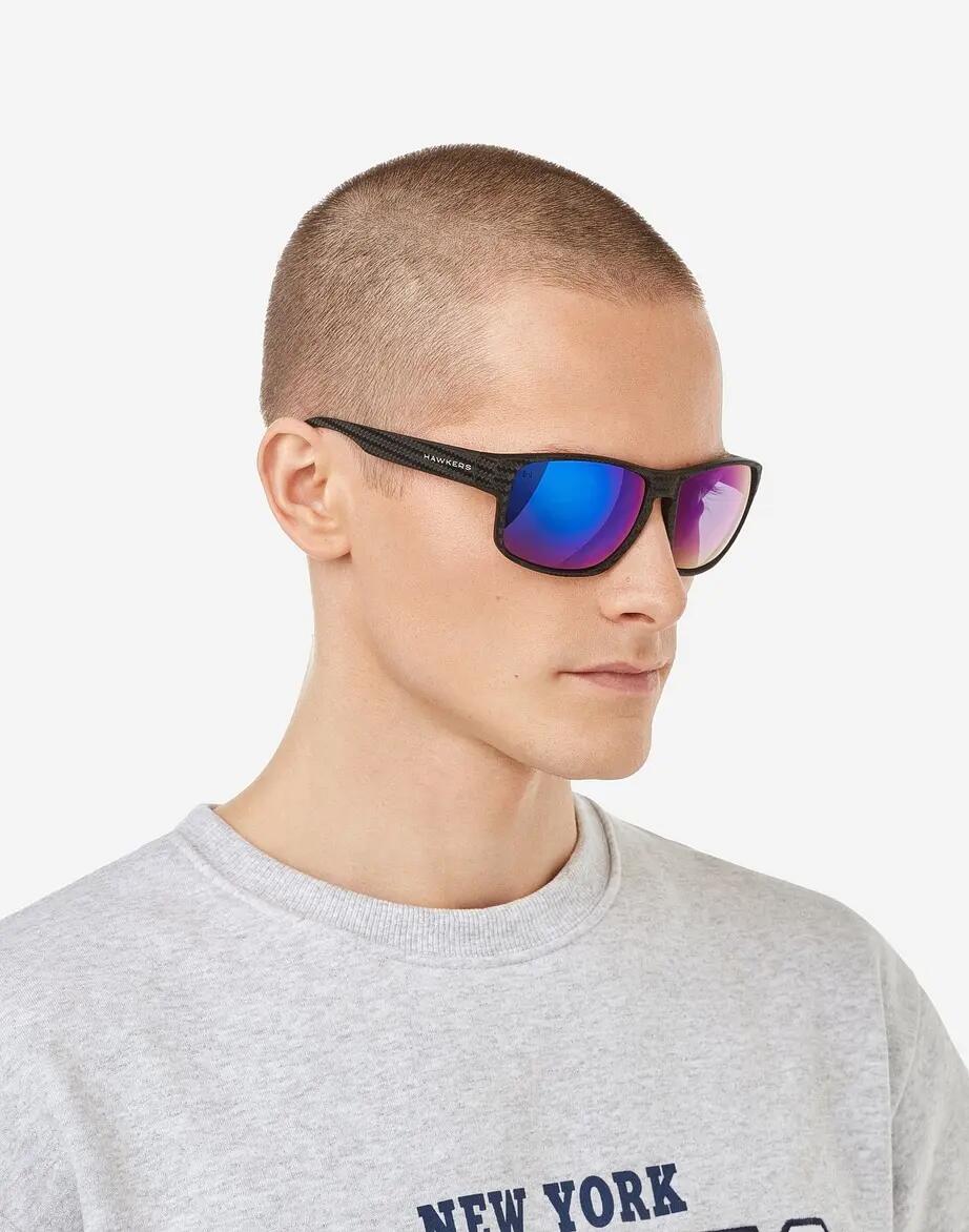 HAWKERS Lunettes de soleil pour Homme et Femme FASTER RAW CARBON FIBER 8/8