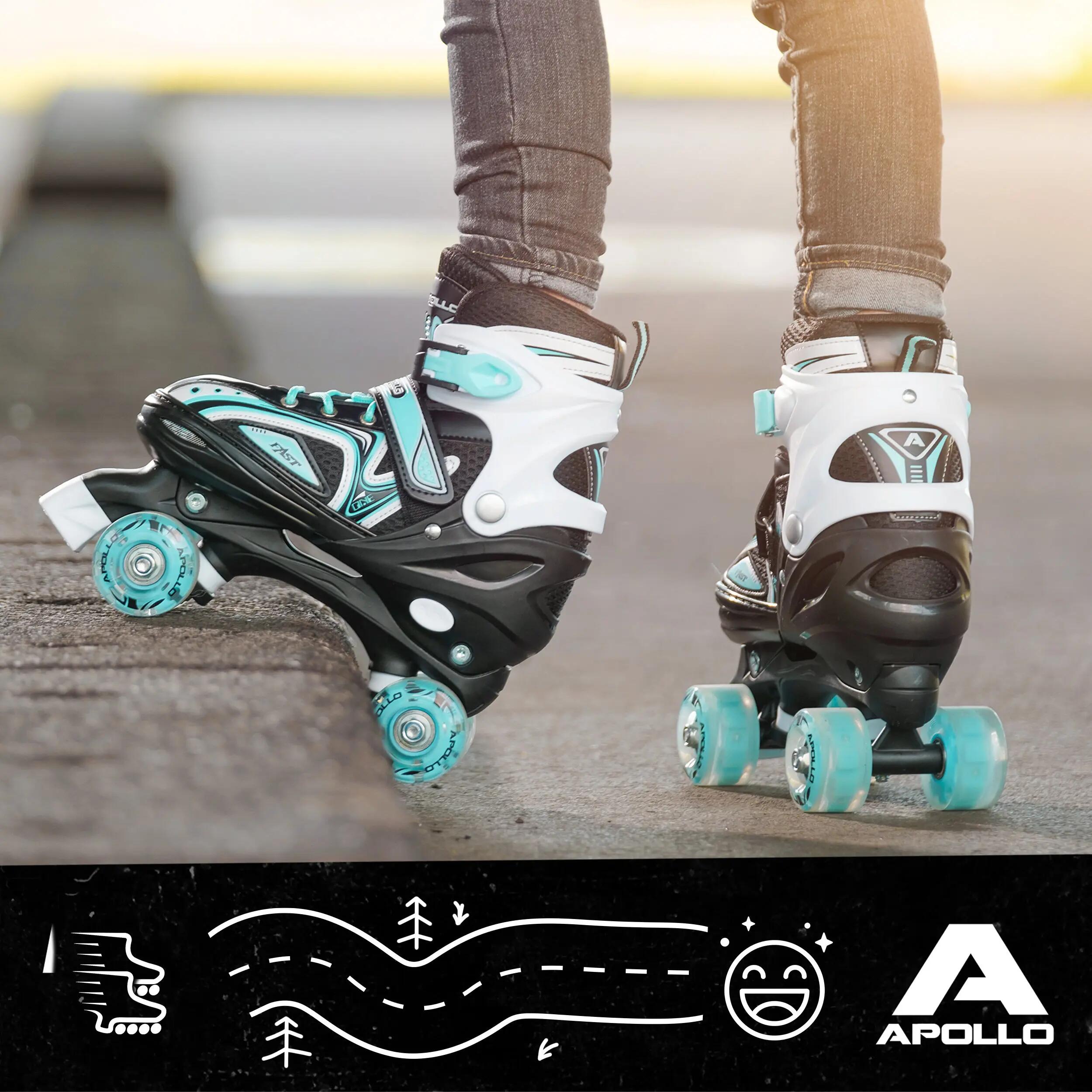 Apollo Super Quad LED ABEC7 regulowane rolki dziecięce 6/7