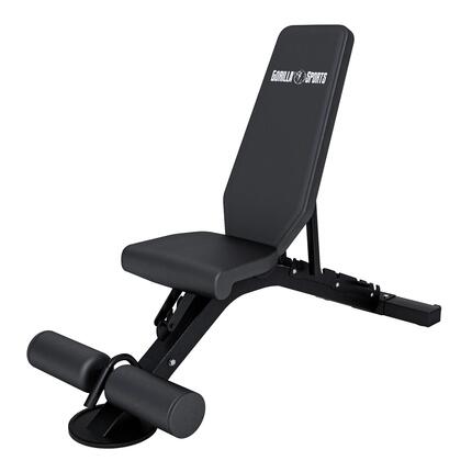 BANC INCLINÉ/DÉCLINÉ AVEC ROUES | HUIT POSITIONS | MUSCULATION ET ABDOMINAUX