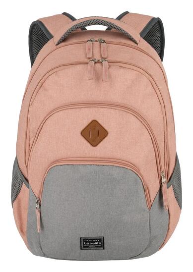 BASICS Rucksack Melange, Rosa/Grau