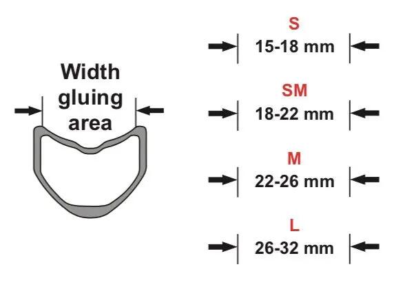 Adhésif double-face pour boyau Carogna L - Shop (30mm x16m) 2/3