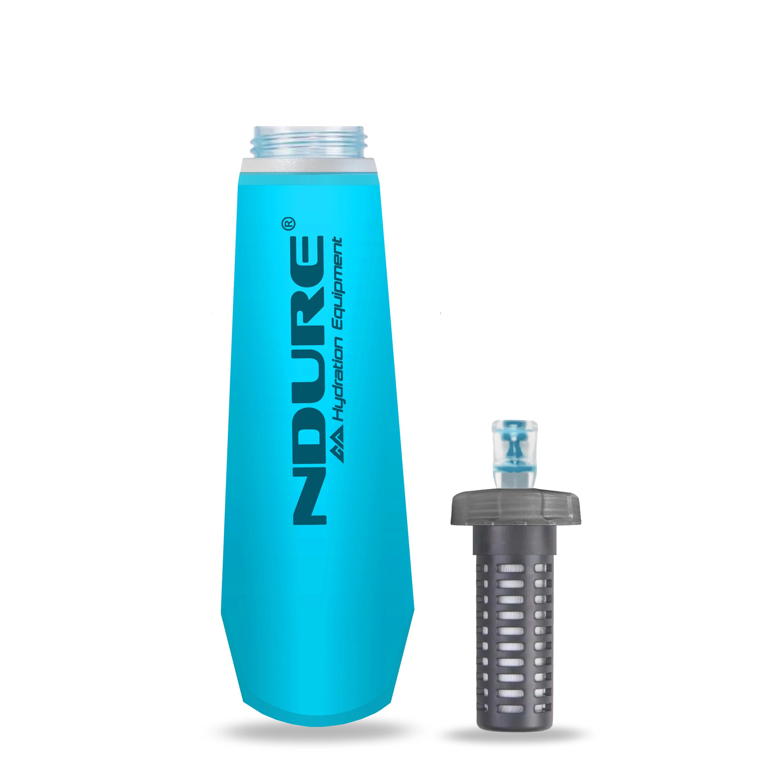NDURE Soft Flask 500 PRO + XA FILTER - Borraccia Flessibile Pieghevole 5/6