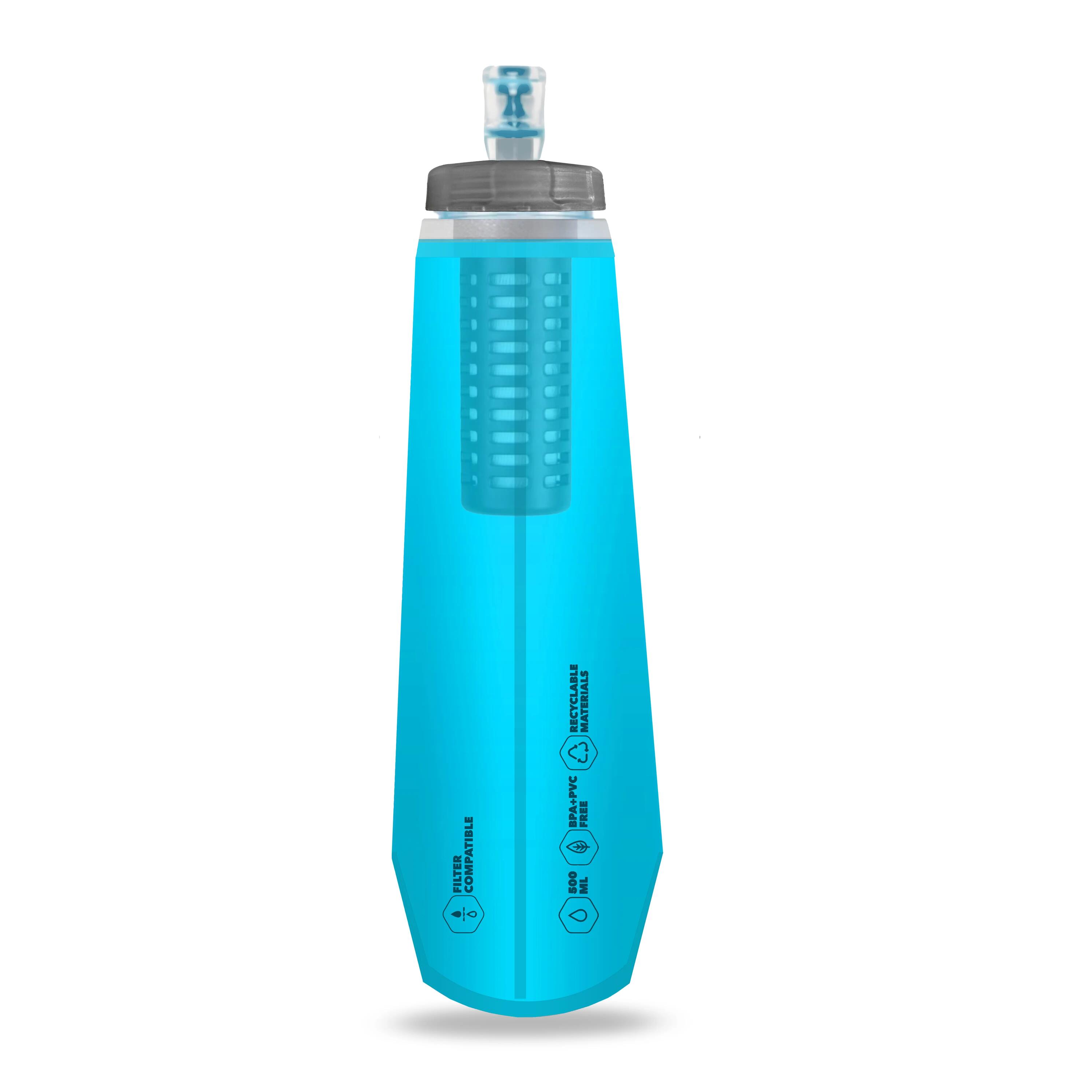 NDURE Soft Flask 500 PRO + XA FILTER - Borraccia Flessibile Pieghevole 2/6