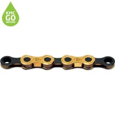 KMC X12 Gewaxte ketting 12S Ti-N Goud Zwart