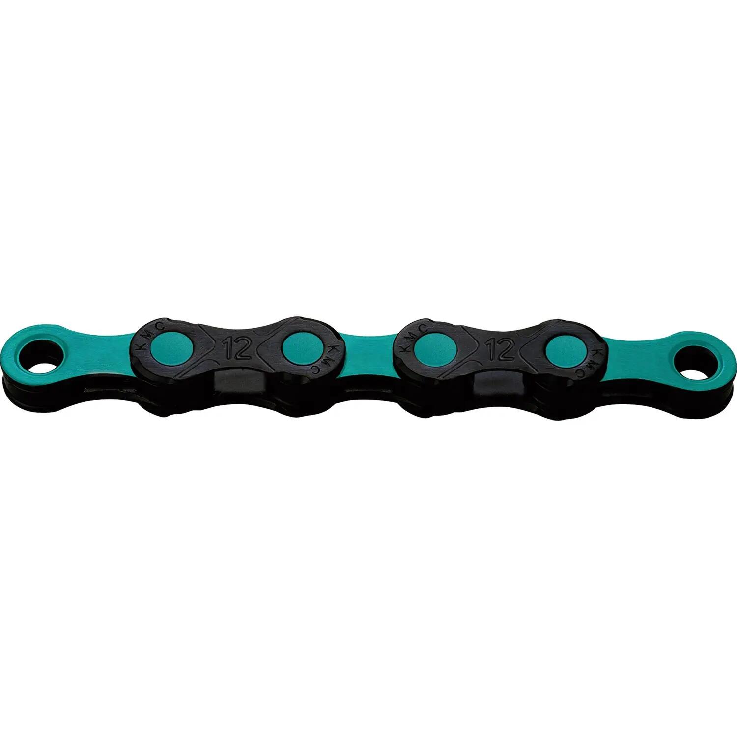 Corrente KMC DLC12 12 velocidades 126 elos preto/azul-claro 2/2