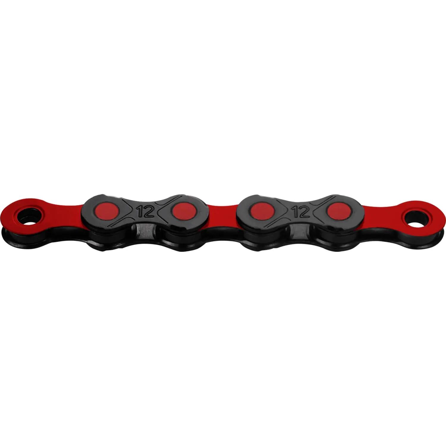 Chaîne KMC DLC VAE 126 maillons 12V Noir/Rouge 4/4