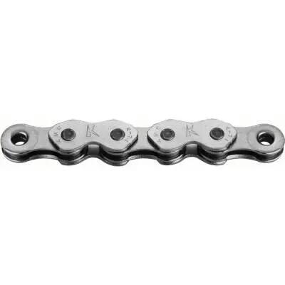KMC K1 3/32 Narrow Silver Cadena de bicicleta de 100 eslabones 3/7