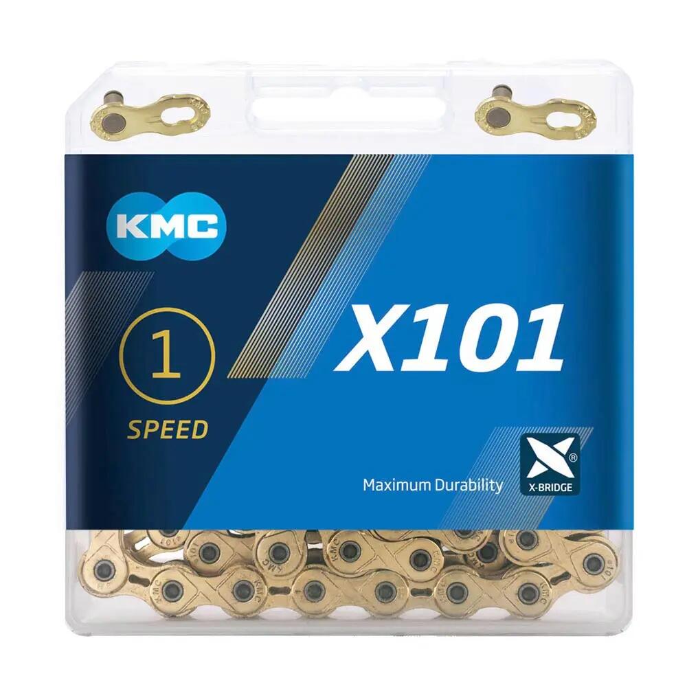 KMC X101 Chain 1/2'' x 1/8'' 110 Links Gold 2/7
