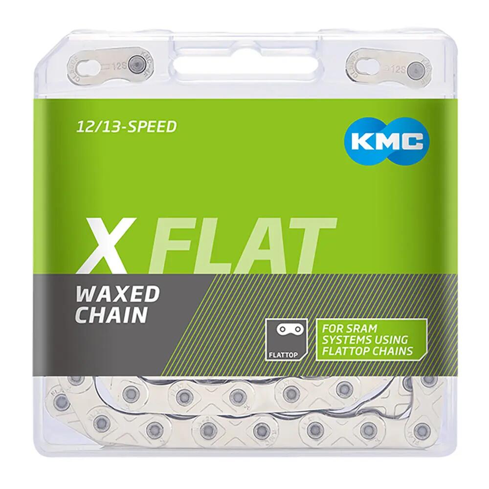 KMC X Flat gewaxte platte ketting 12/13S zilver 2/7