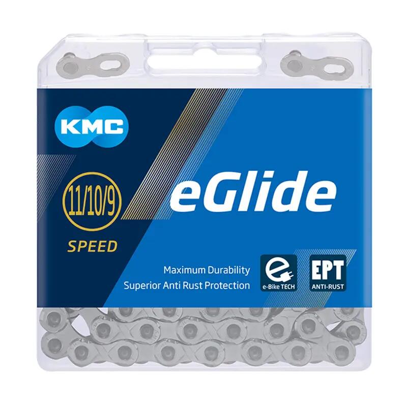 Corrente KMC eGlide EPT para Shimano CUES 9/10/11V Prata 2/7