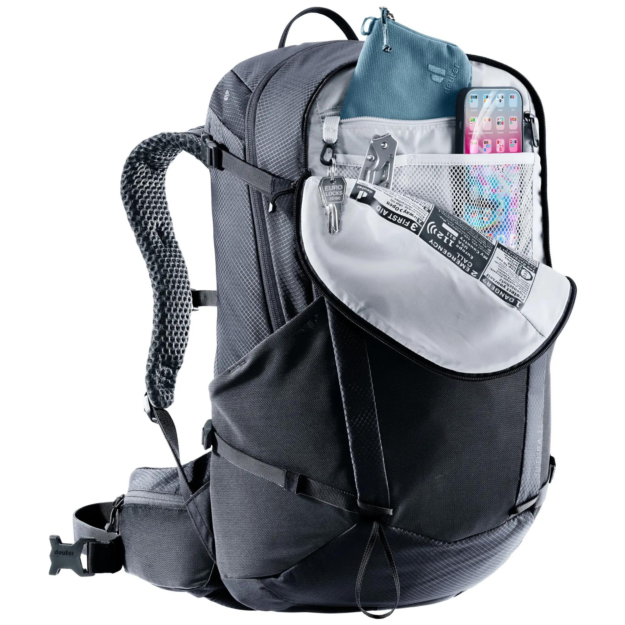 Rugzak - Wandelen - Dames - Futura 25 SL - lichtgewicht, geventileerd - zwart 14/15