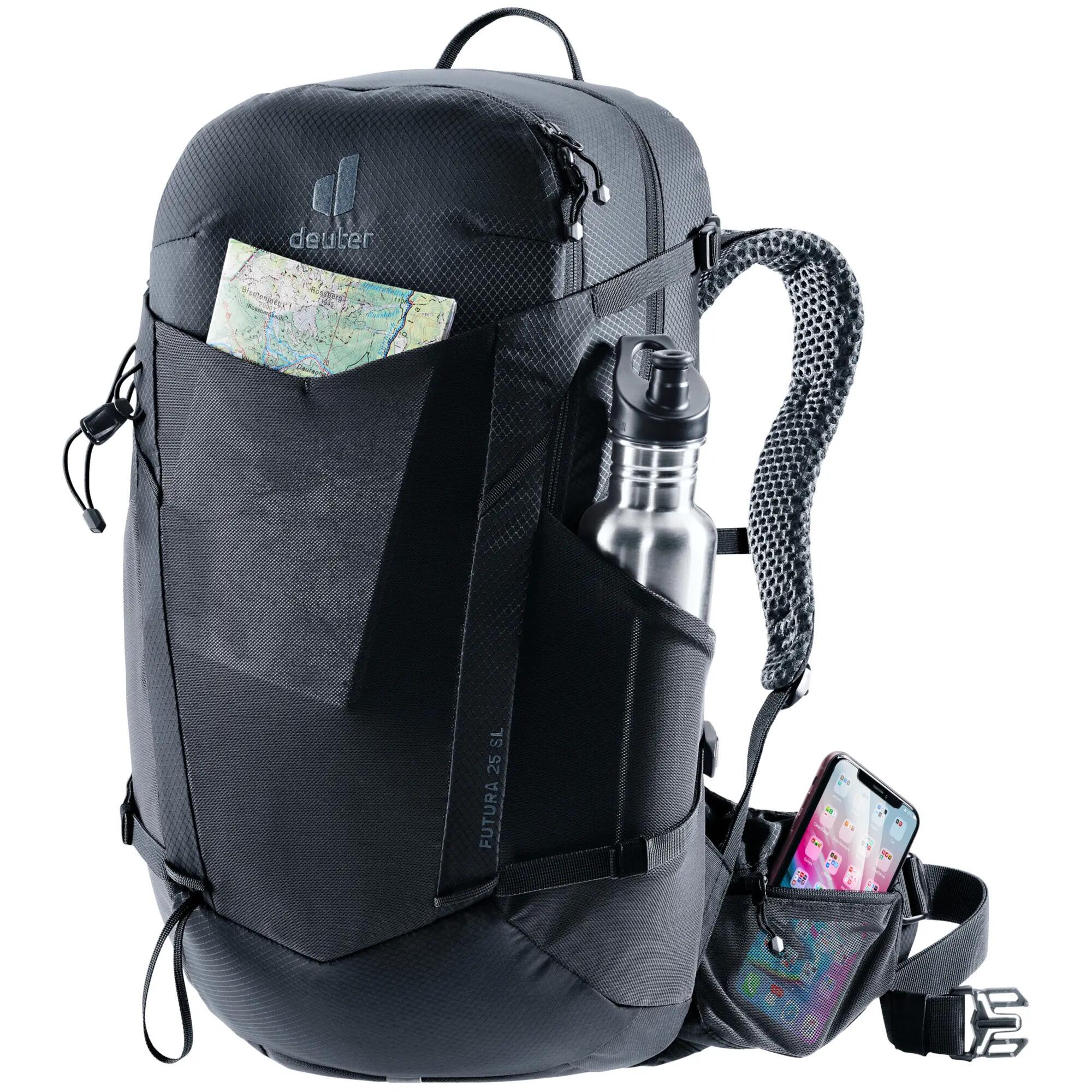 Rugzak - Wandelen - Dames - Futura 25 SL - lichtgewicht, geventileerd - zwart 13/15