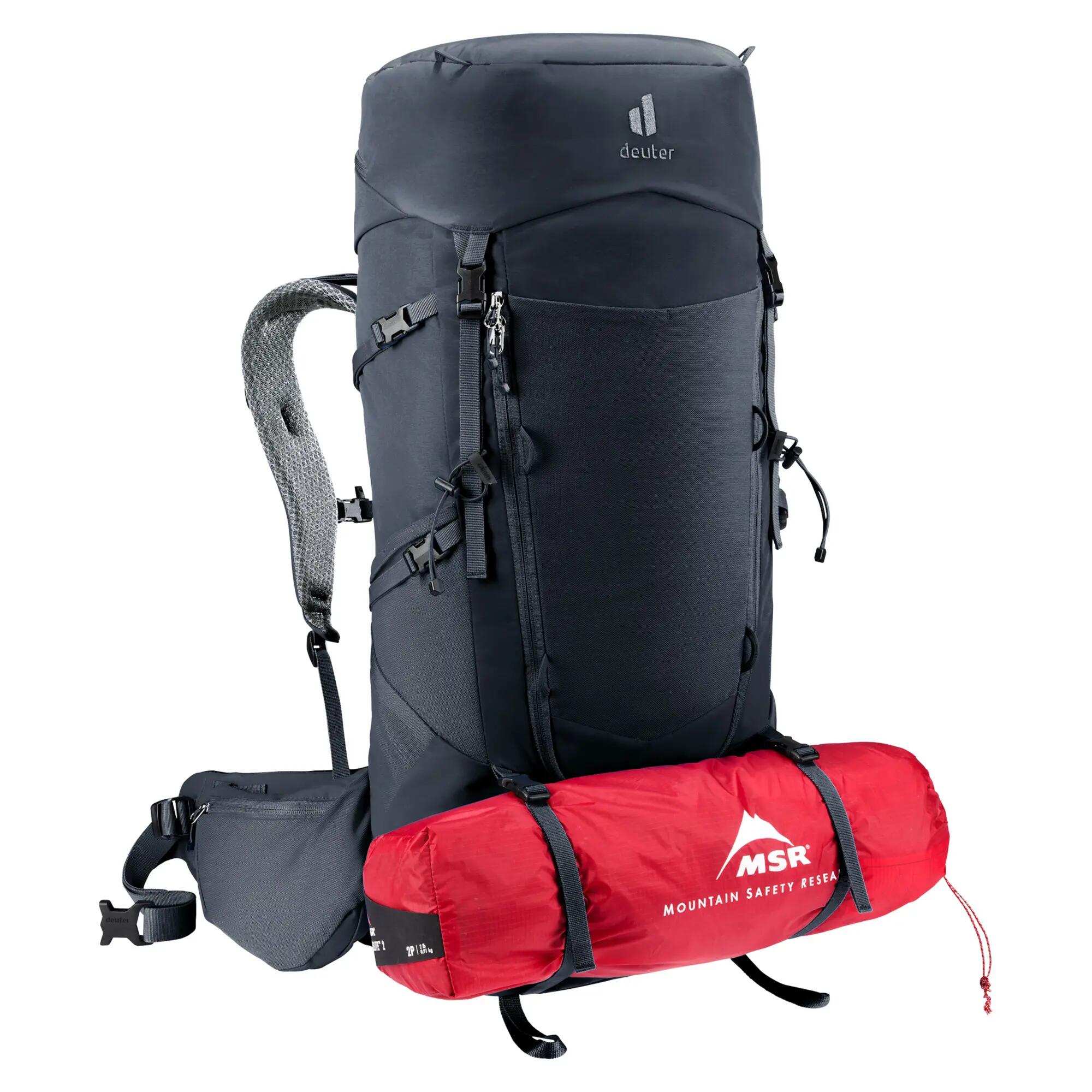 Herren - trekking - rucksack - aircontact core 50+10 - schwarz 13/13
