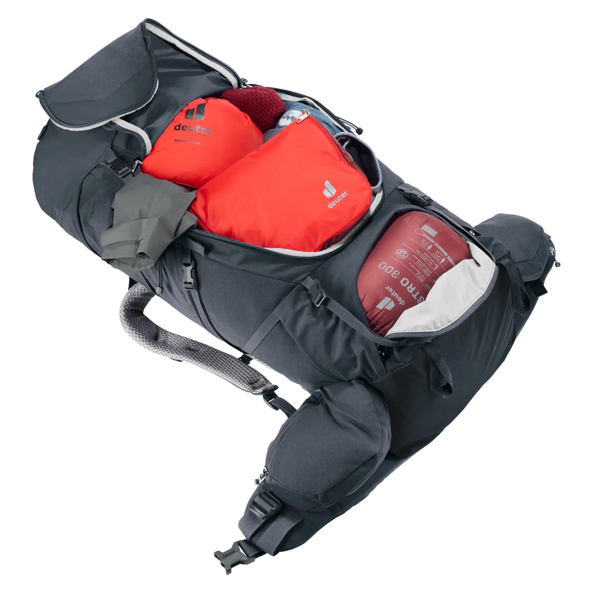 Herren - trekking - rucksack - aircontact core 50+10 - schwarz 12/13