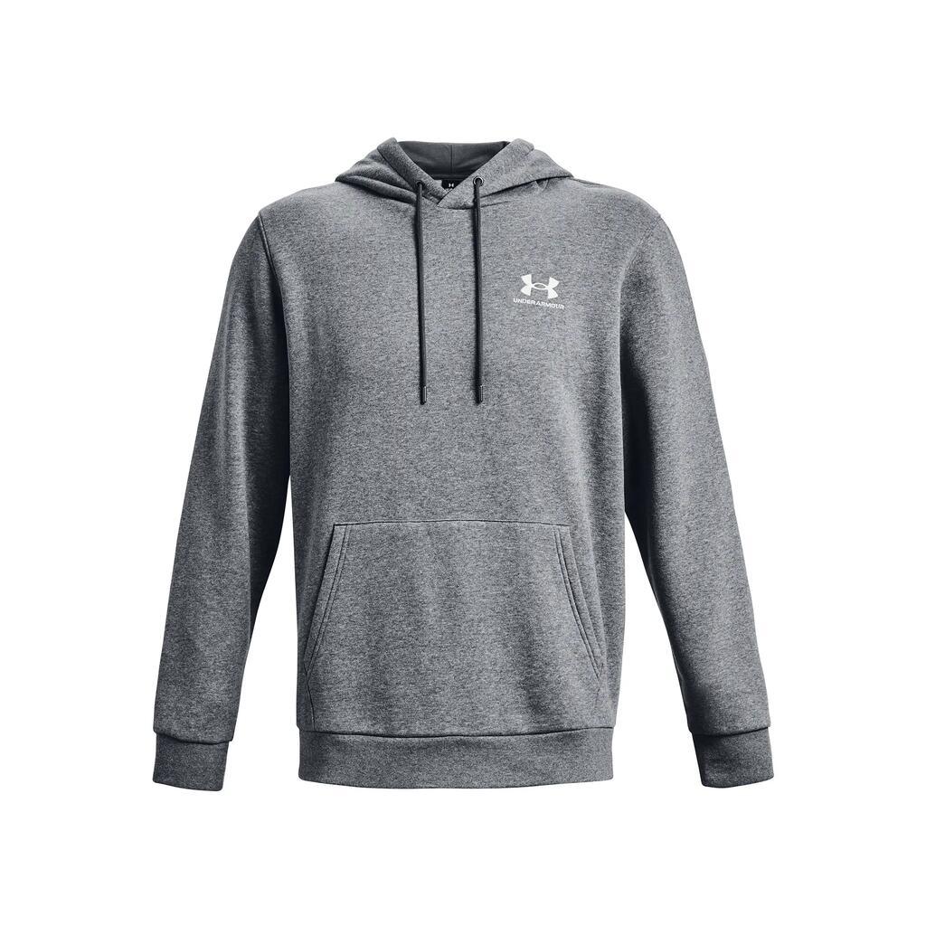 Men's Under Armour Essential Fleece Hoodie in Grey