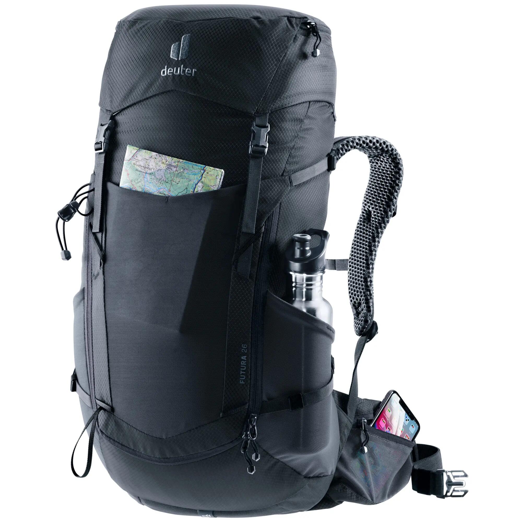 Rucksack - Wandern - Unisex - Futura 26 - Leicht, Belüftet - schwarz 13/15