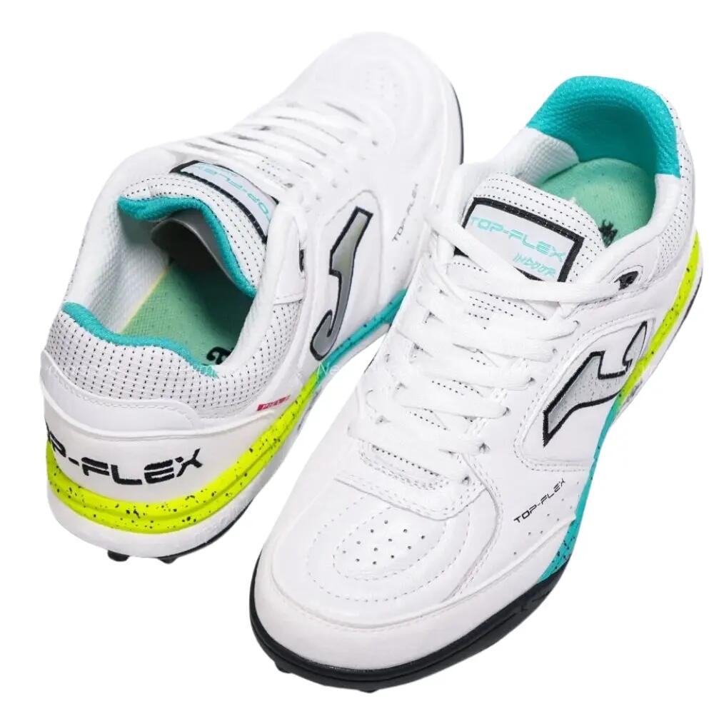 scarpino - calcio - uomo - pelle turf - TopFlex2601 - bianco 3/4