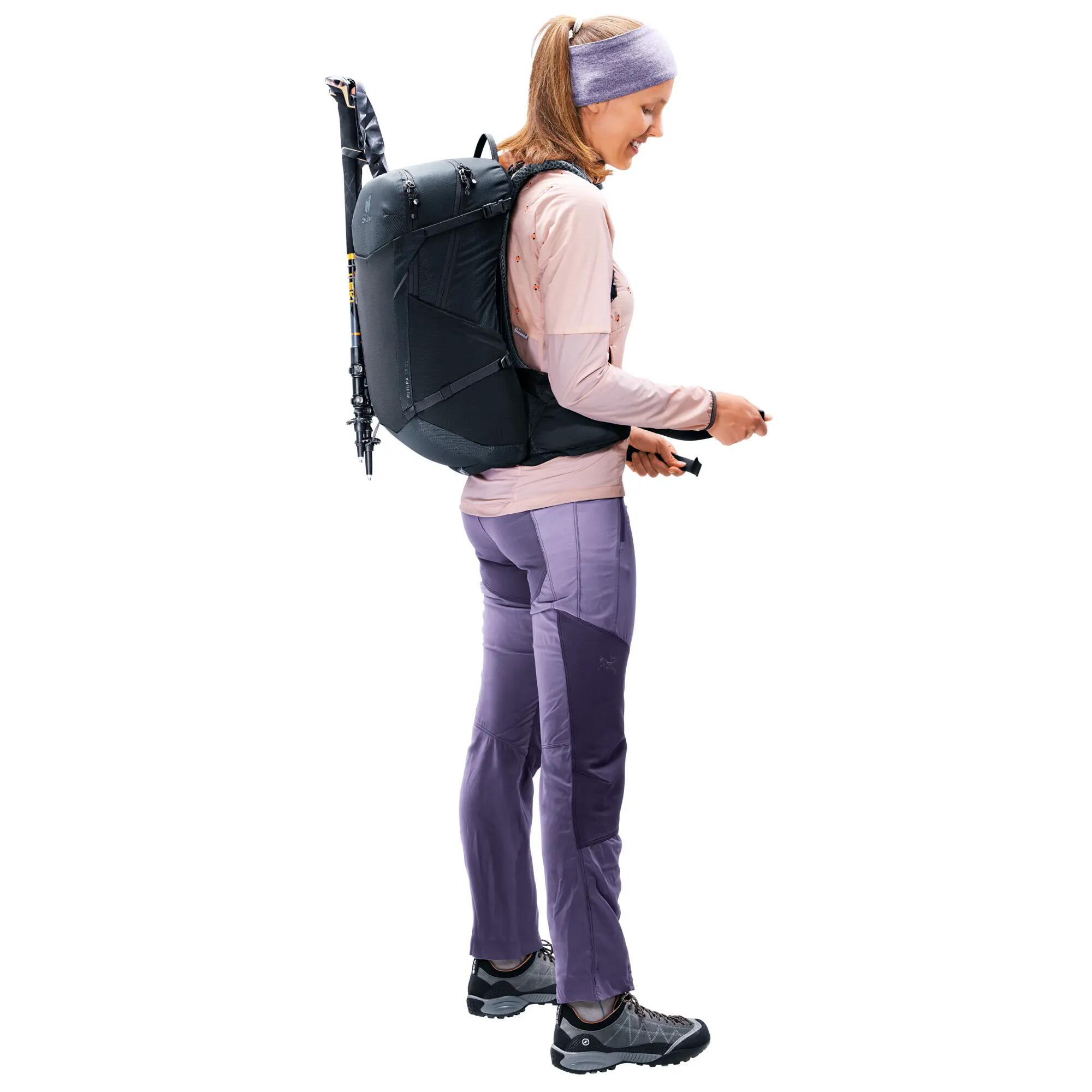 Damen - Wandern - Rucksack - Leicht, Belüftet - Futura 21 SL - Schwarz 2/13