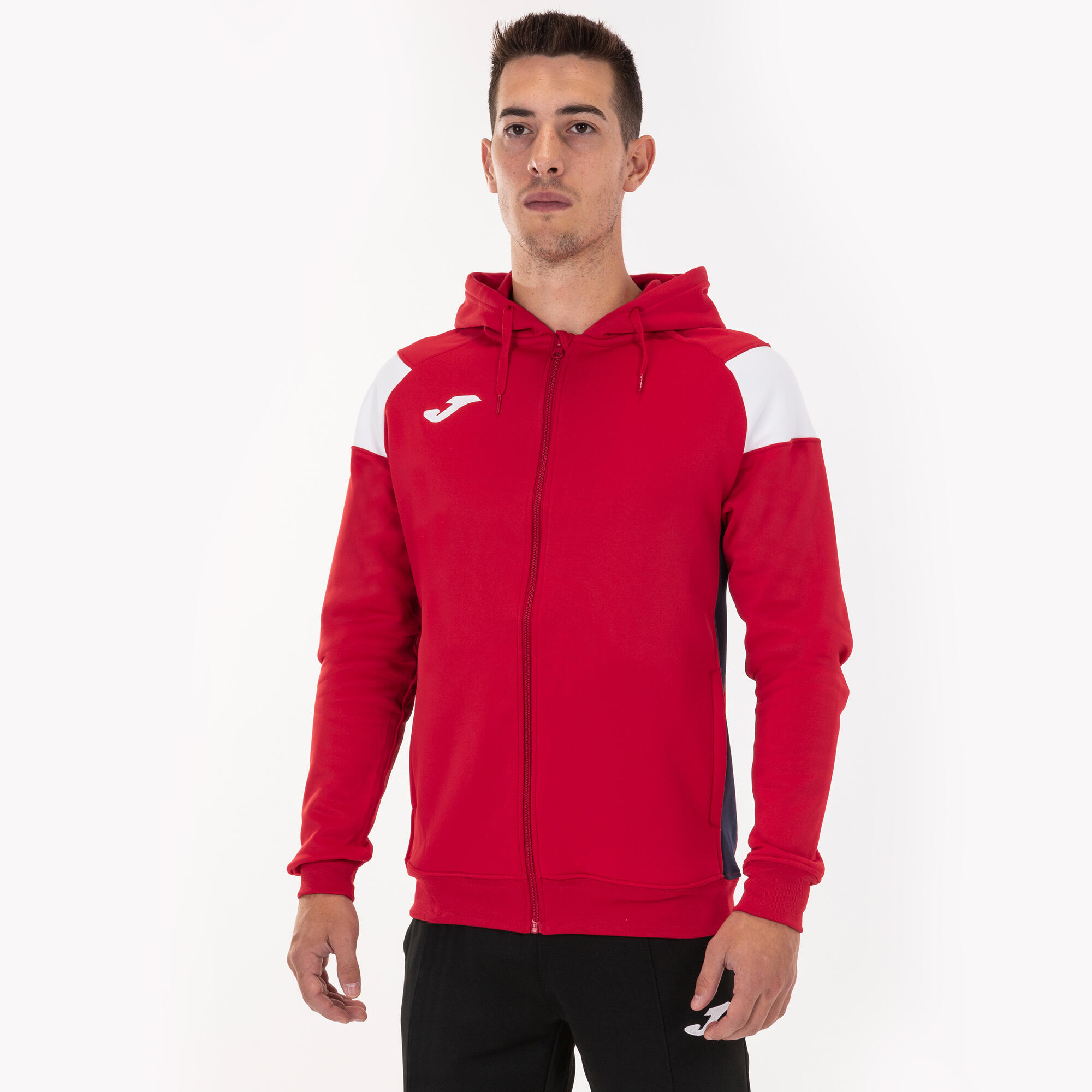 Casaco Com Capuz Futebol Homem Joma Crew III Vermelho 4/5