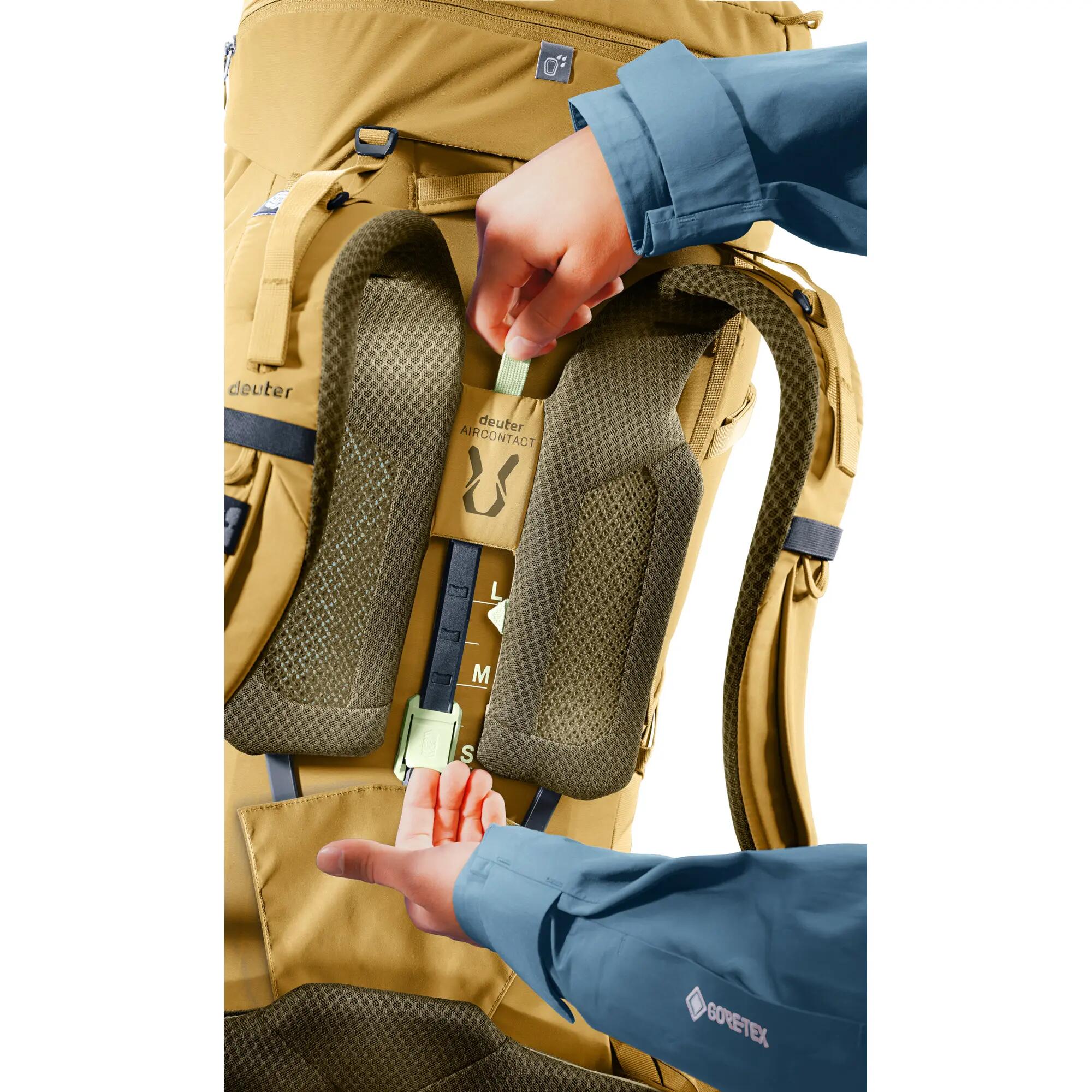 Unisex - Trekking - Rucksack - verstellbar, belüftet, 60+10 - savanna-nori 3/13