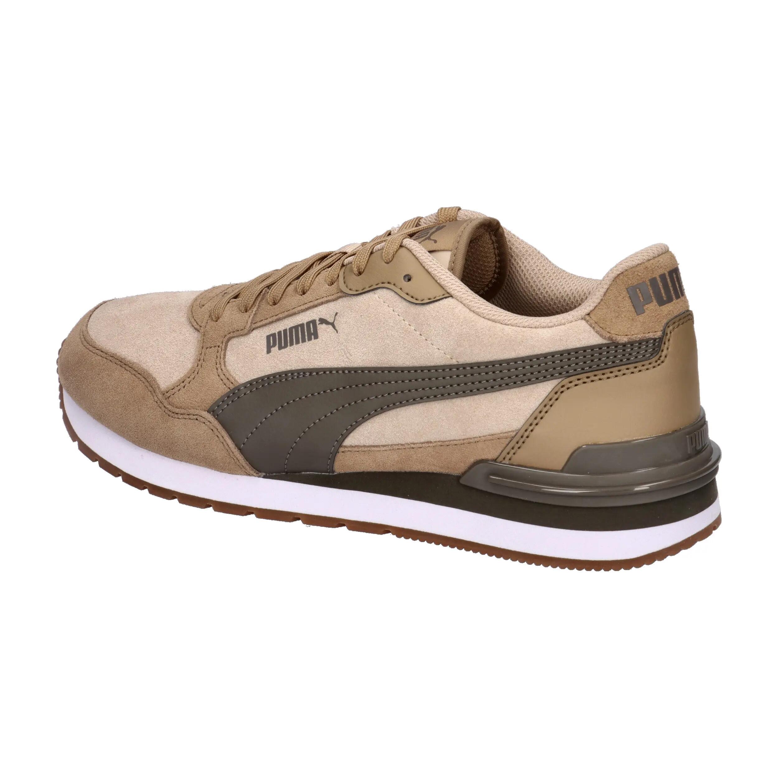 Puma ST Runner v4 SD Unisex Sneaker Schuhe Leder 399665 17 Braun 10/14