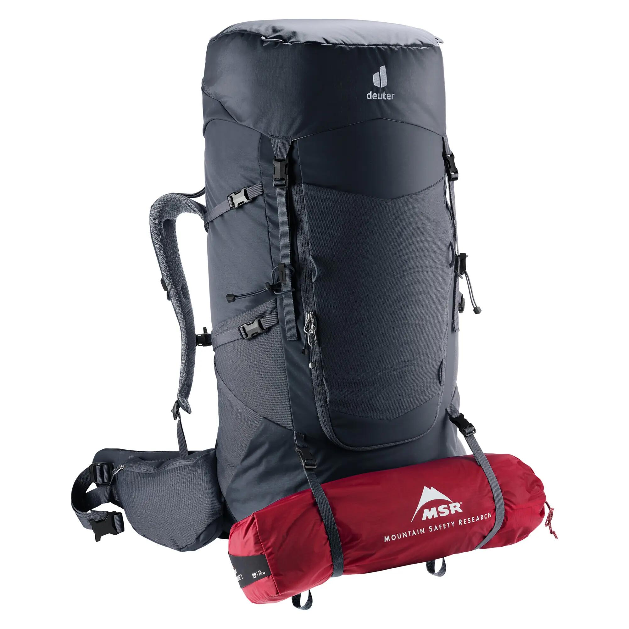 Unisex - Trekkingrucksack - aircontact core 70+10 - black 12/13